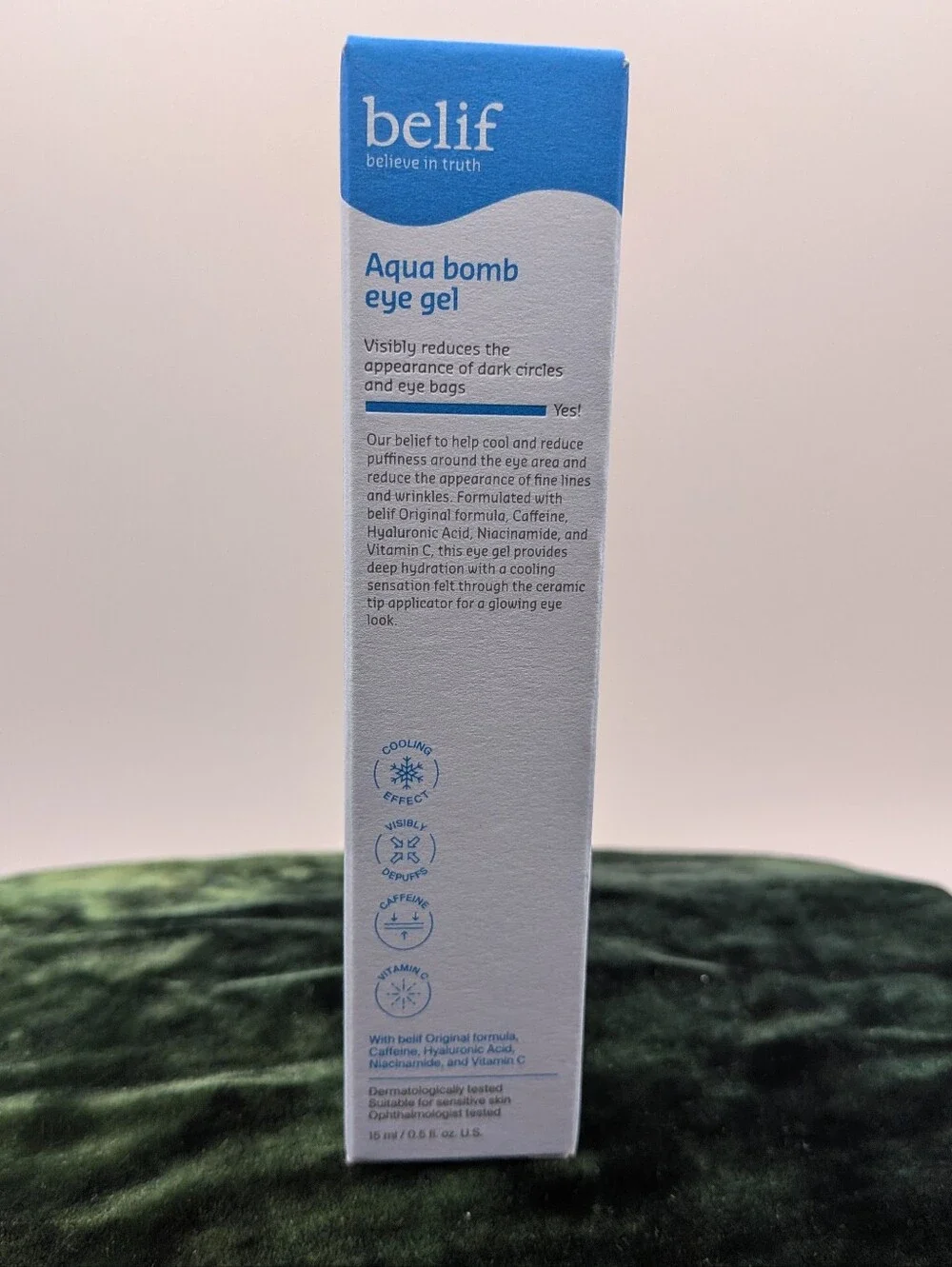 NWT Belif Aqua Bomb Eye Gel 15ml